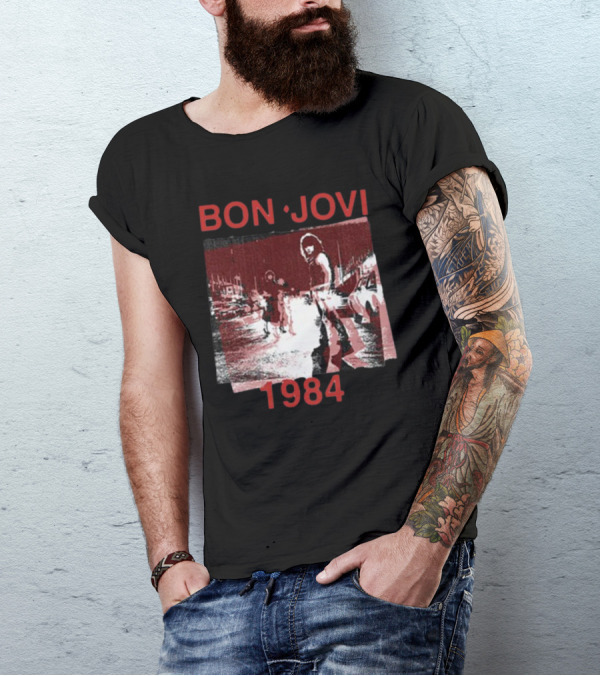 Bon Jovi Streets 1984 Urban Scene T-Shirt