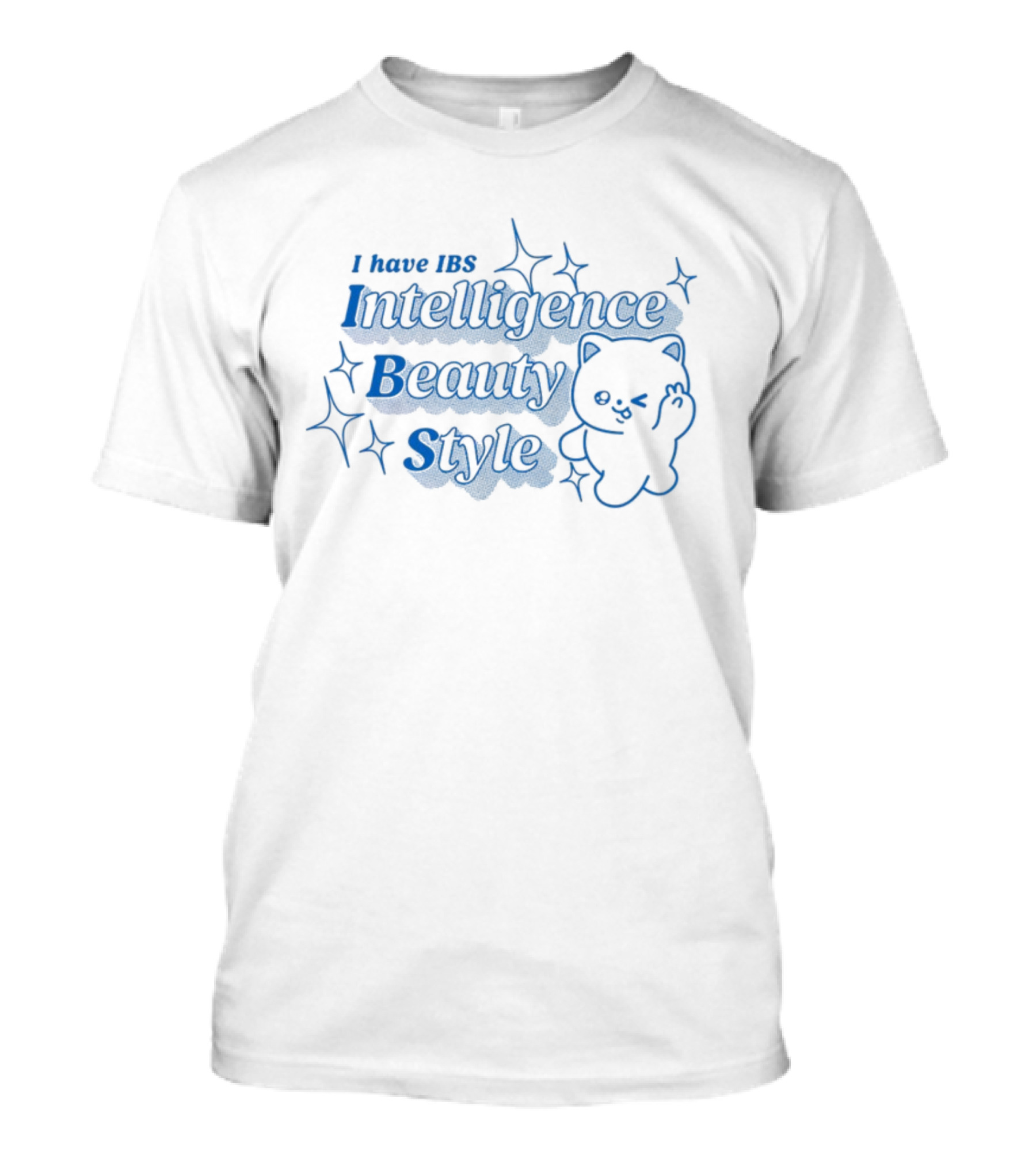 I Have IBS Intelligence Beauty Style New Cute Bear Stars T-Shirt