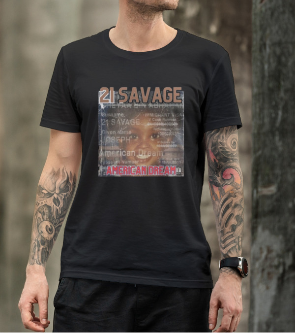 21 Savage Joseph American Dream Album Cover Art Hip Hop T-Shirt