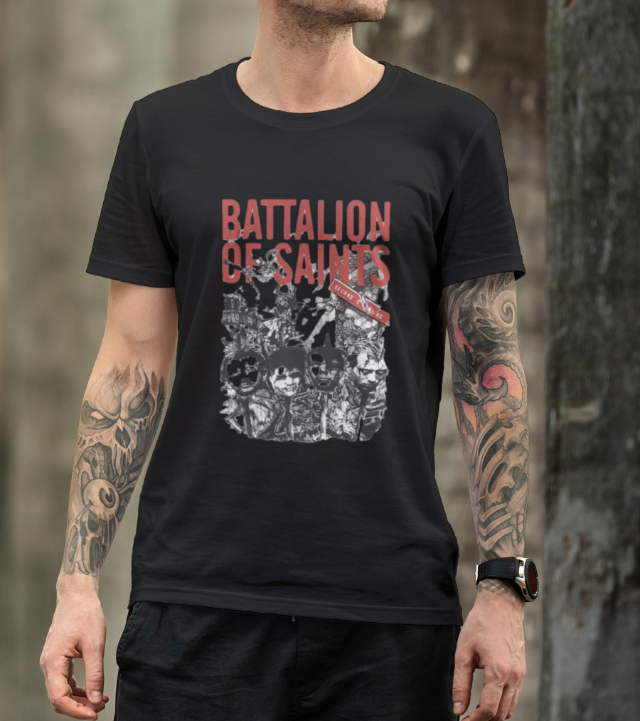 Battalion Of Saints Second Coming Punk Rock Album Cover T-Shirt