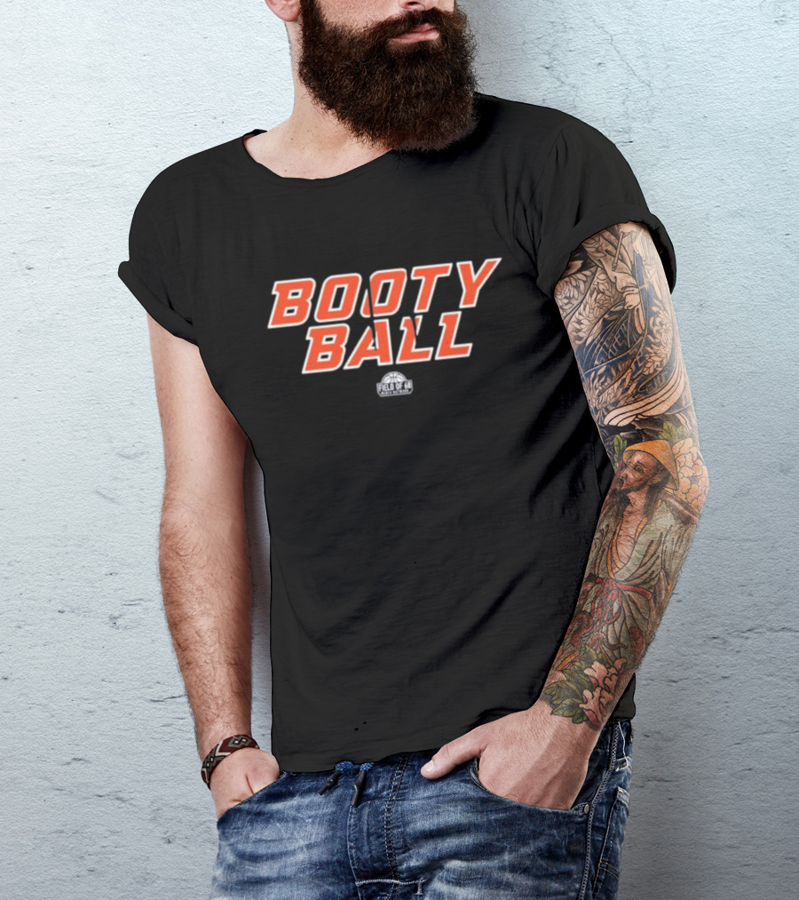 Booty Ball Field Of 68 Media Network Basketball T-Shirt