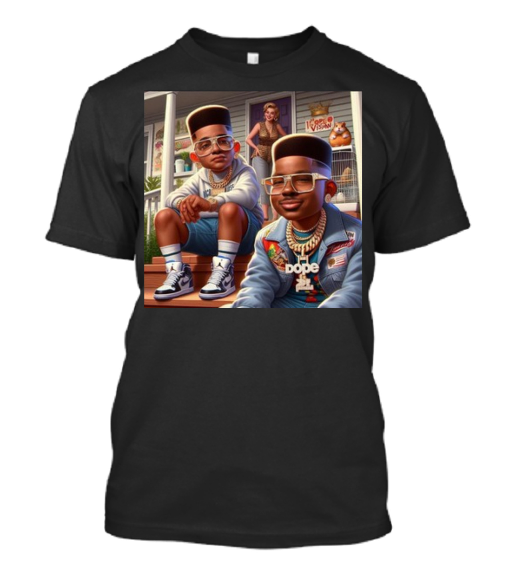 Skthekingyt Dope Vision Back To 80s T-Shirt