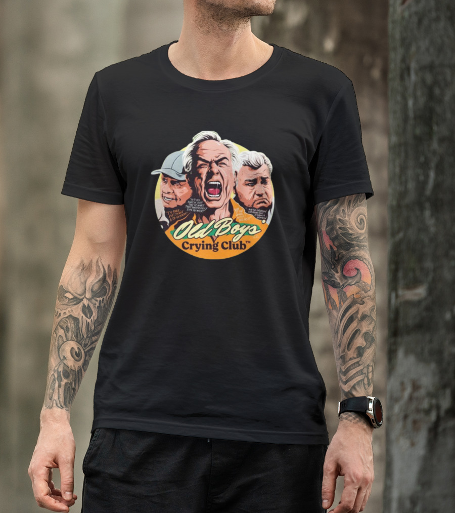 Old Boys’ Crying Club Grumpy Faces Comic Style Characters T-Shirt