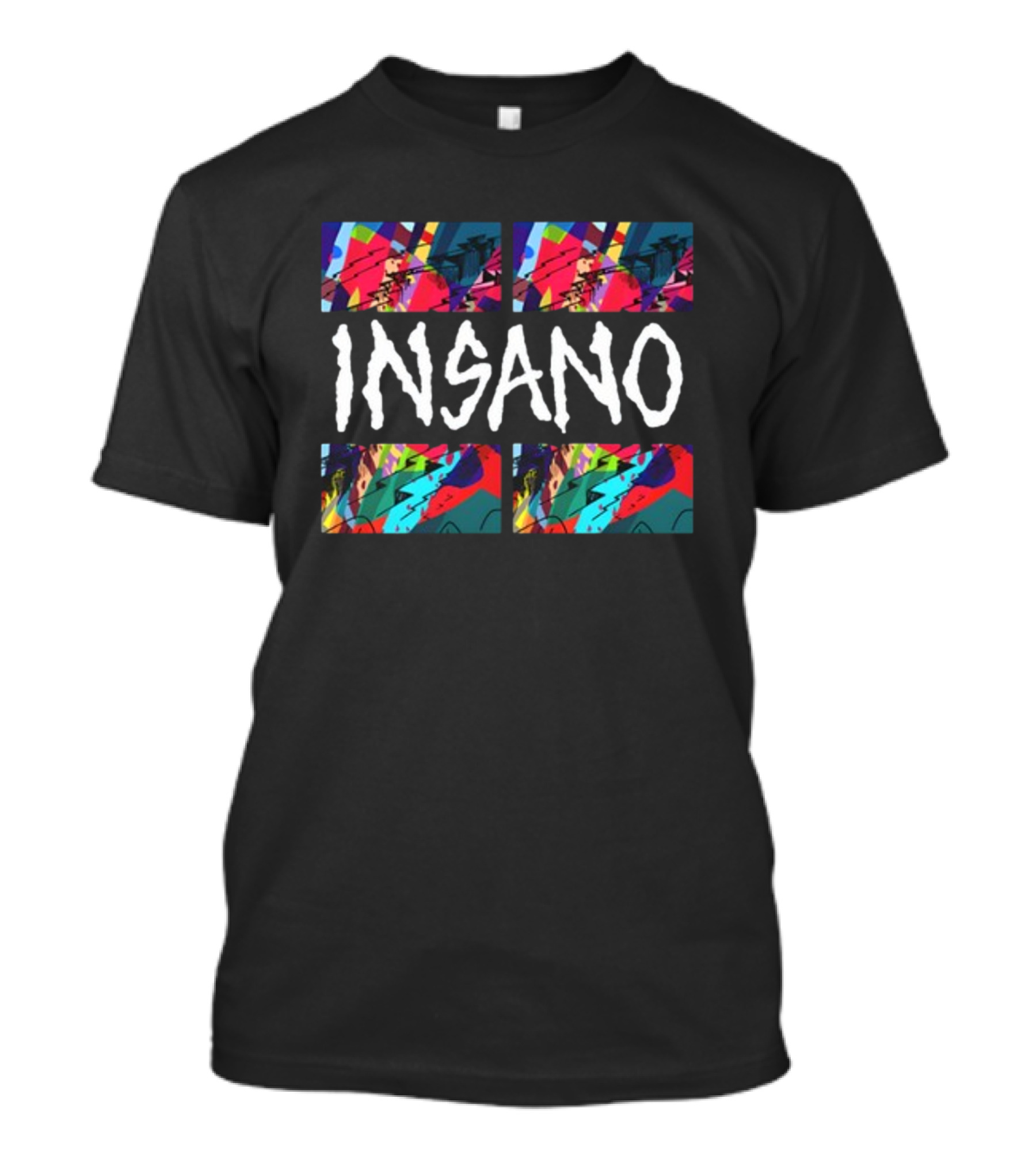 Kidcudi Insano Kaws Vivid Abstract Squares T-Shirt