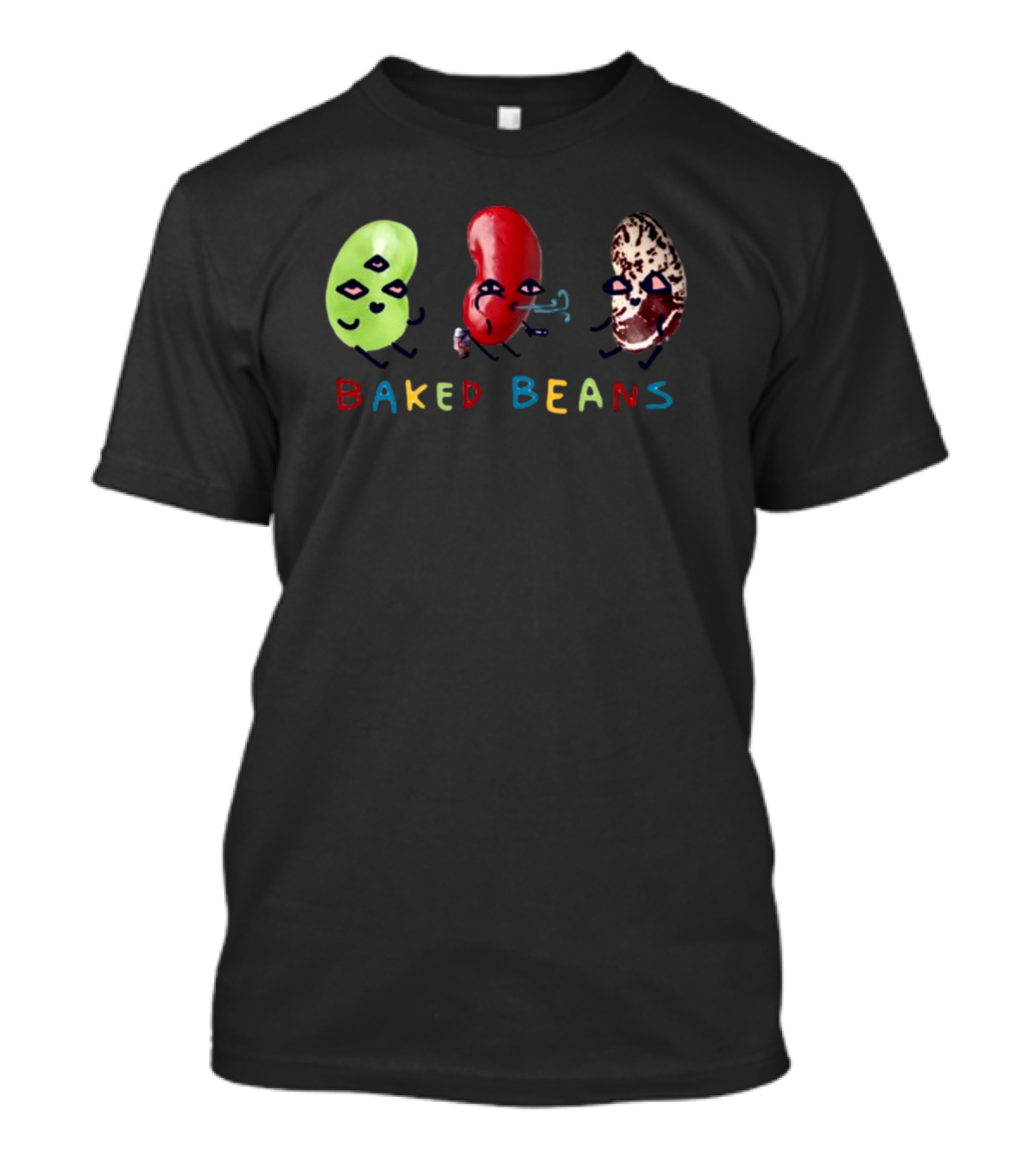 Baked Beans Dancing Cartoon Characters Trio T-Shirt