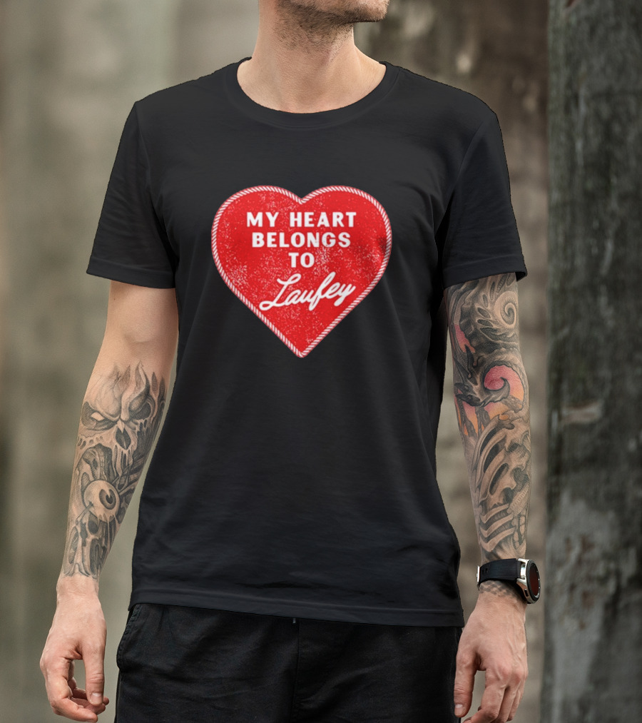 My Heart Belongs To Laufey Red Heart Love T-Shirt