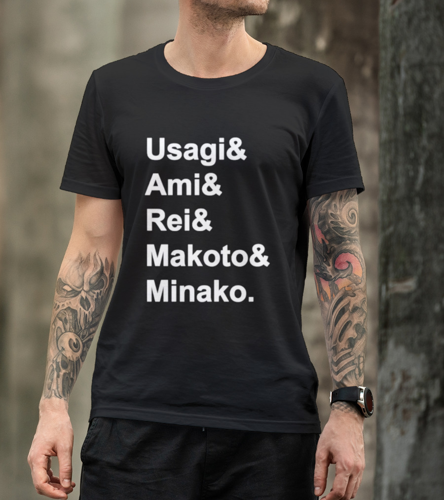 Sailor Moon Usagi Ami Rei Makoto Minako T-Shirt