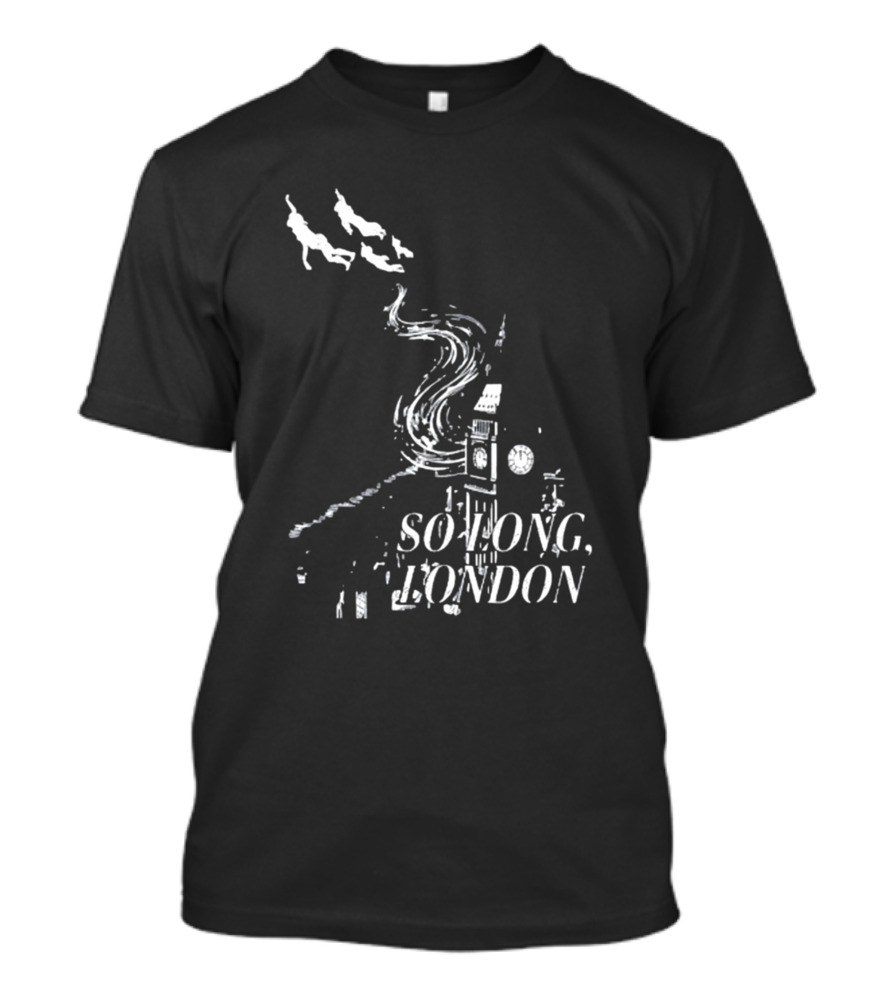 So Long London Peter Pan Neverland Big Ben Flight T-Shirt