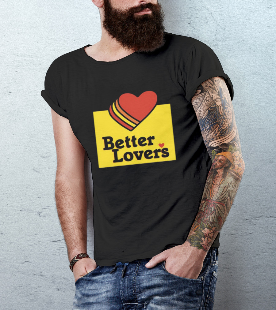 Better Lovers Heart Icon Valentines Day T-Shirt
