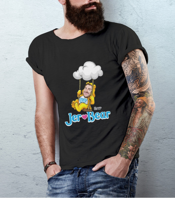 Lebatardaf Jeremy Taché Jer-Bear Swinging Under Cloud Face T-Shirt