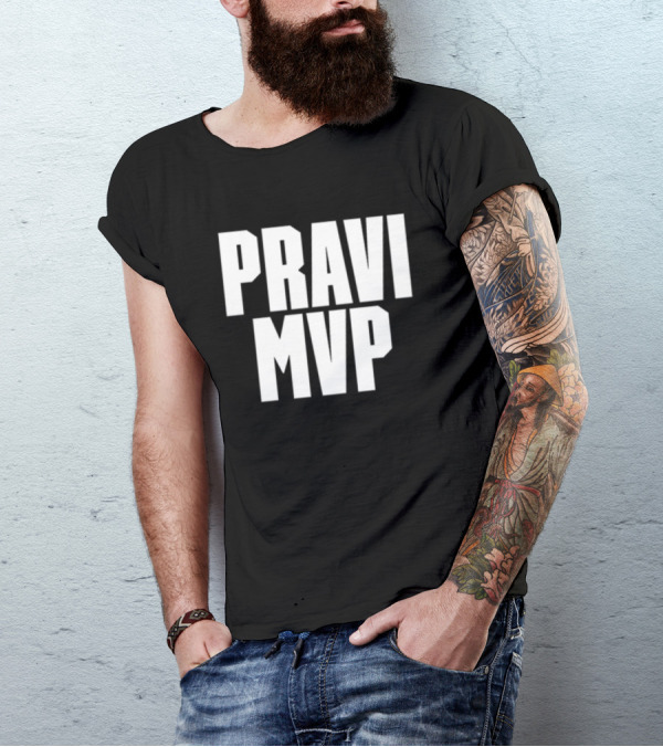 PRAVI MVP Bold Sports Enthusiast T-Shirt