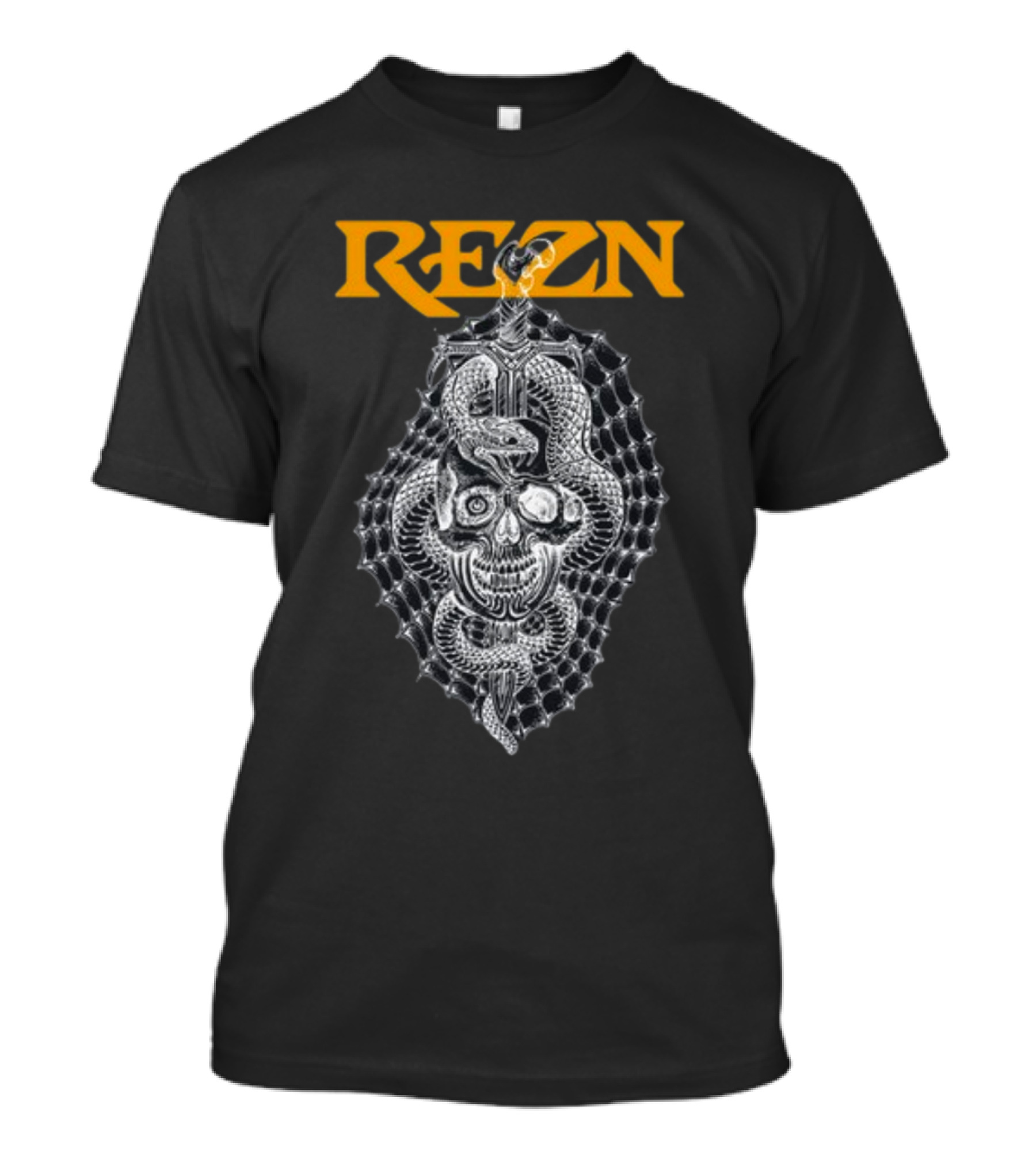 Rezn Skull Snake Web Impaled T-Shirt