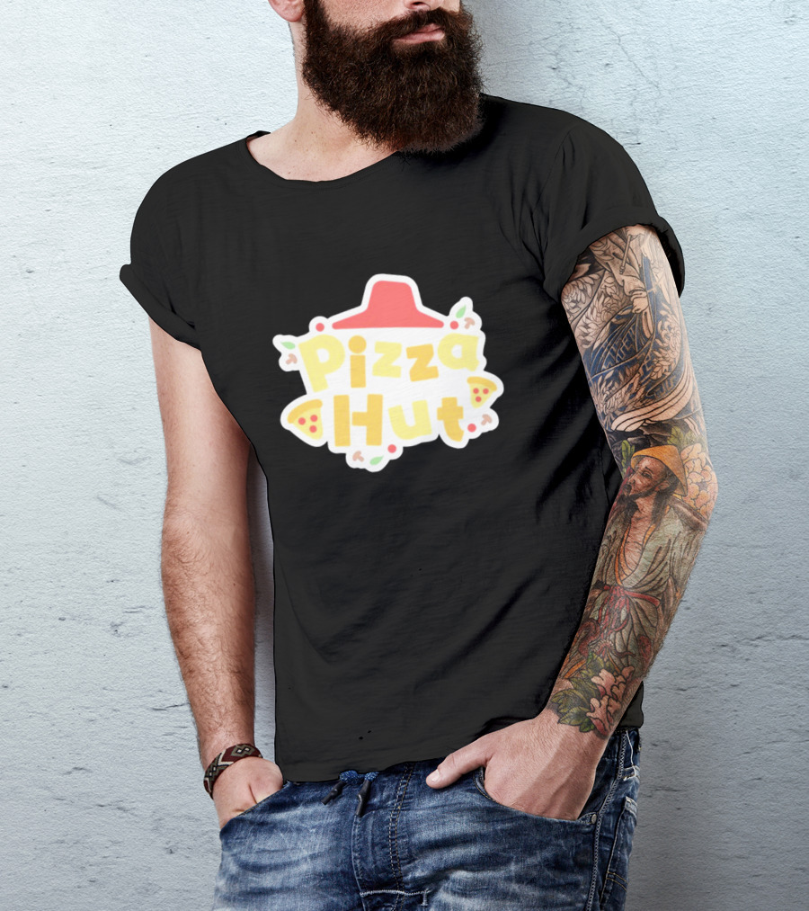Pizza Hut Vtuber Style Playful T-Shirt
