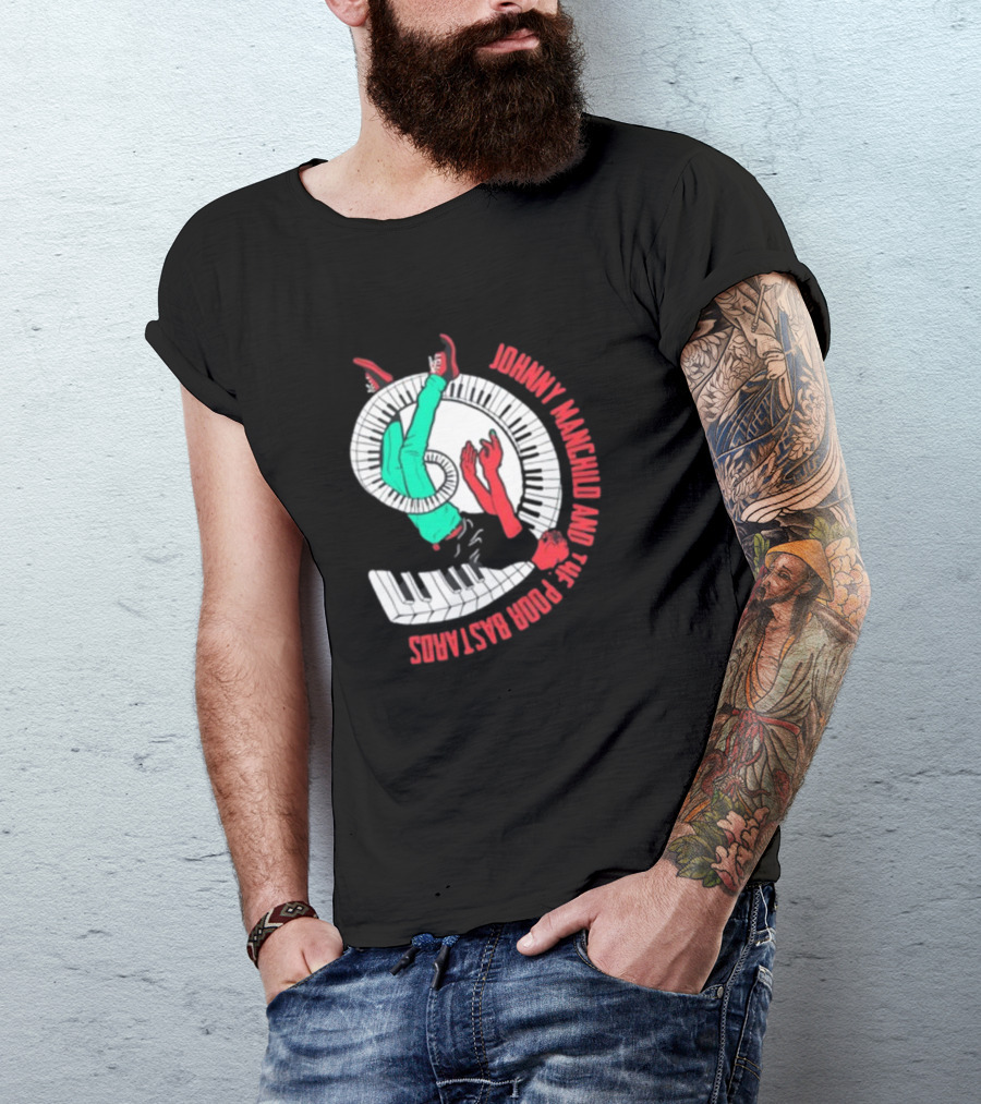 Johnny Manchild And The Poor Bastards Spiral Keyboard T-Shirt
