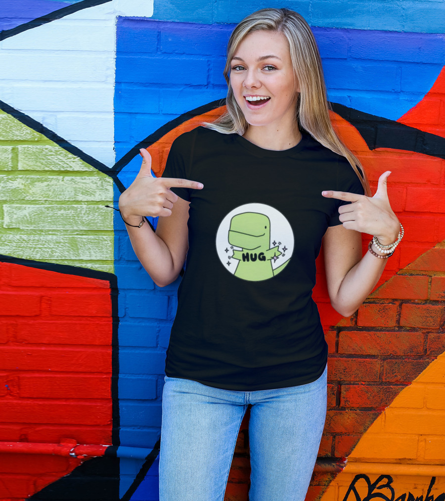 Timmy Hug Dinosaur With Stars T-Shirt