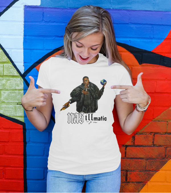 Nasirjones Illmatic 30 Years Globe And Wine T-Shirt