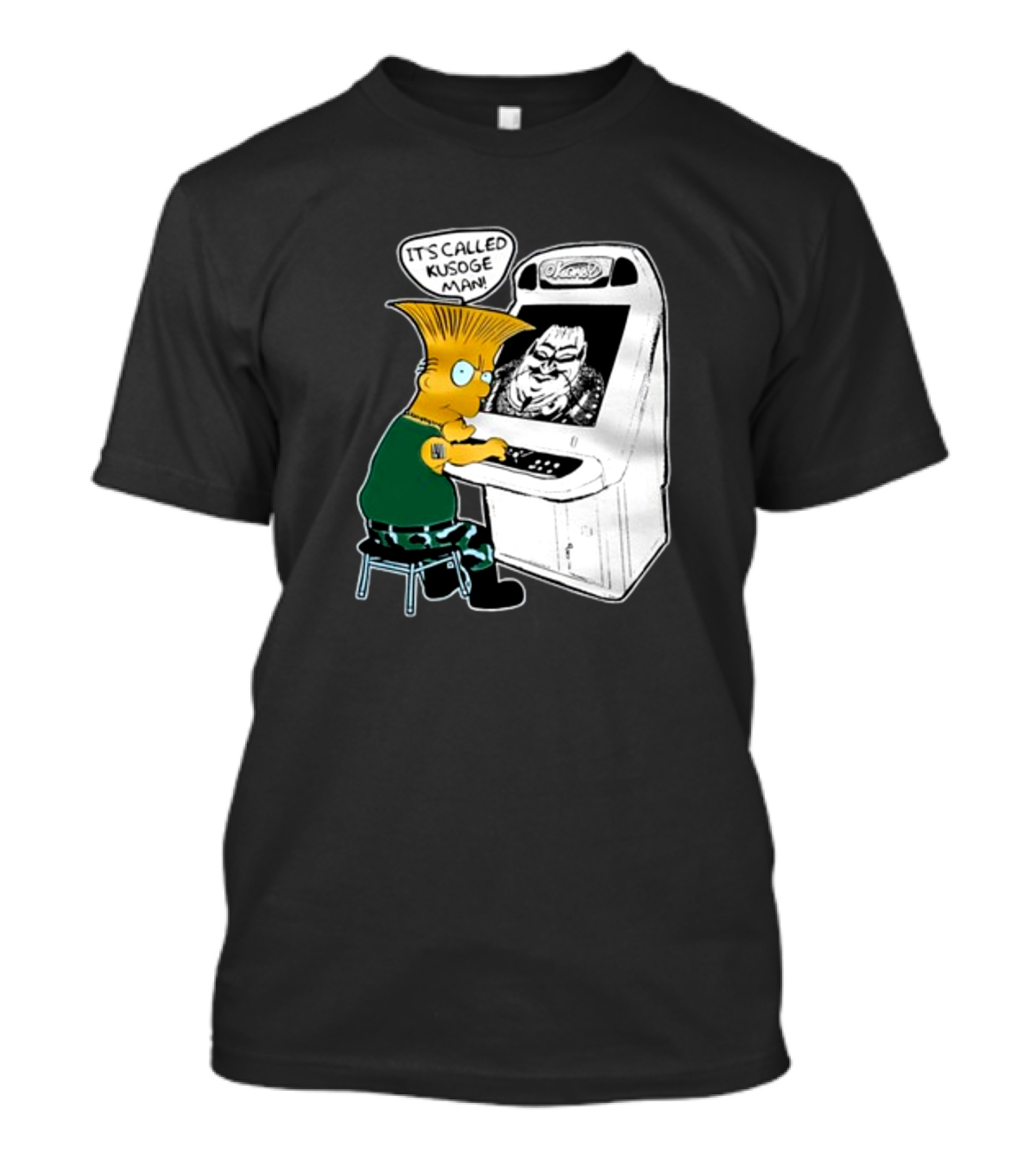 Simption Arcade Gamer It's Called Kusoge Man T-Shirt