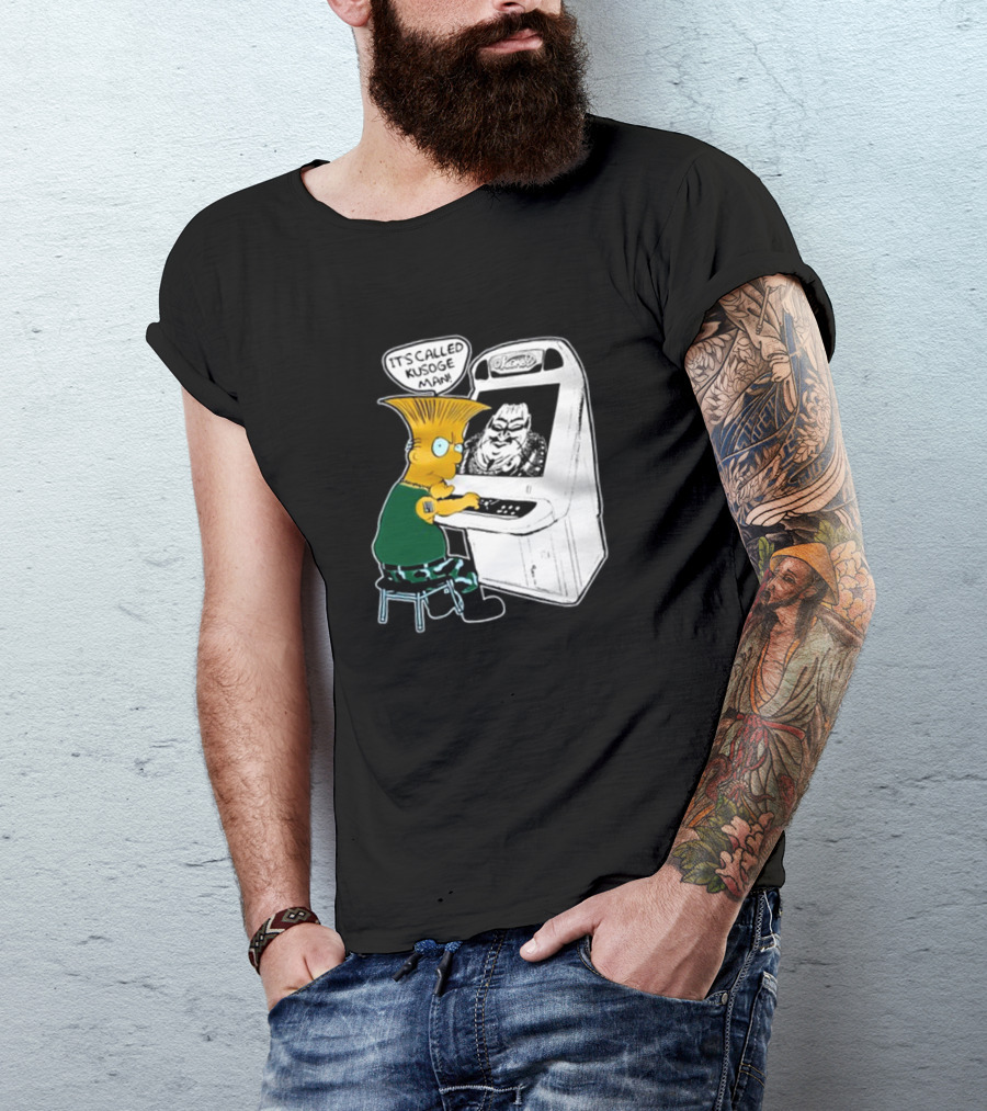 Simption Arcade Gamer It's Called Kusoge Man T-Shirt