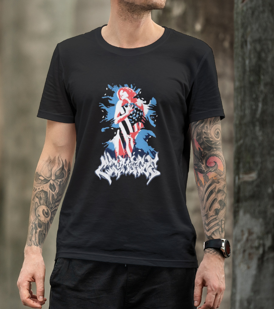 City Morgue Bloody America Flag T-Shirt
