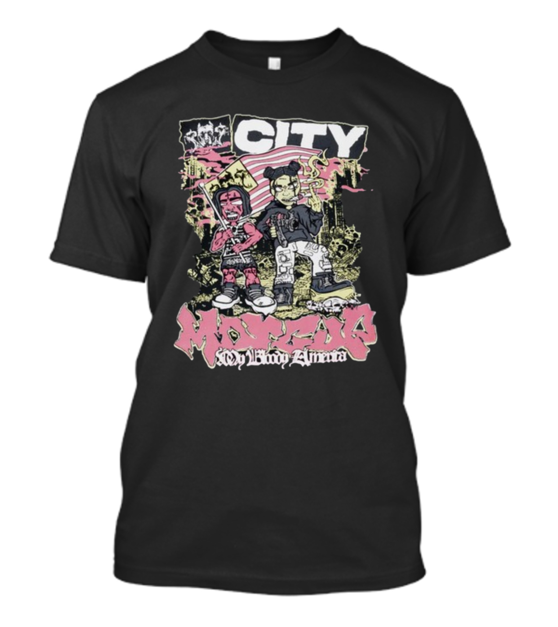 My Bloody America City MORADO T-Shirt