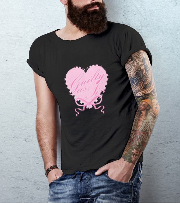 Guilty As Sin Pink Heart T-Shirt