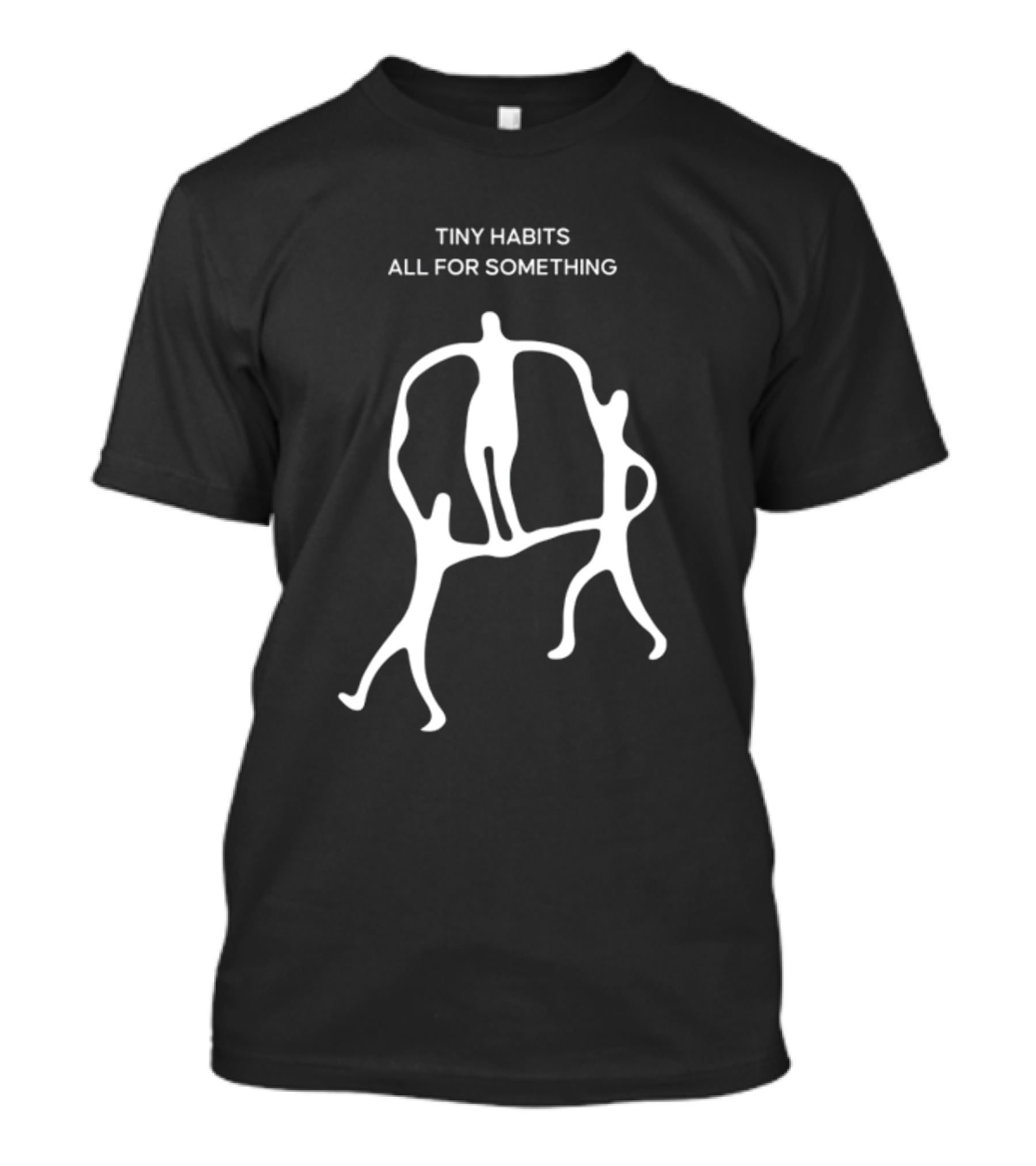 Tiny Habits All For Something Minimalist Figures Abstract T-Shirt
