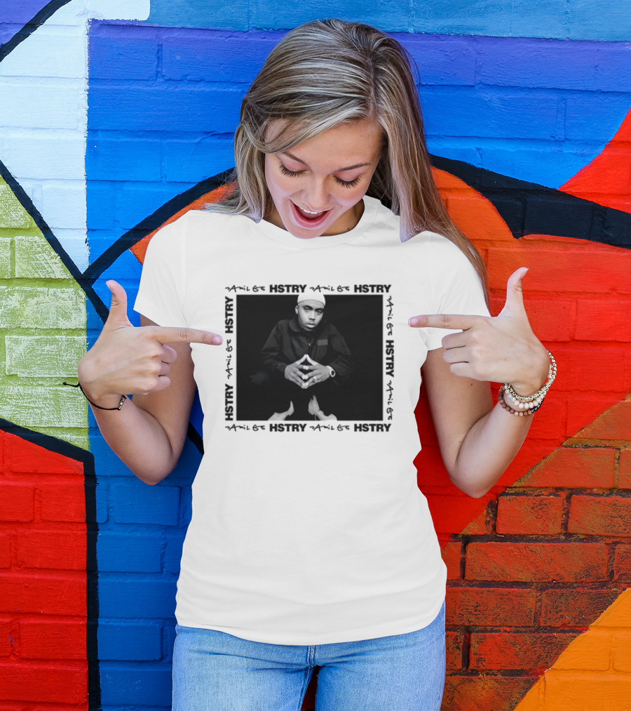 Hstry X Jamil Gs Hip Hop 50 Nas 90s Rap T-Shirt