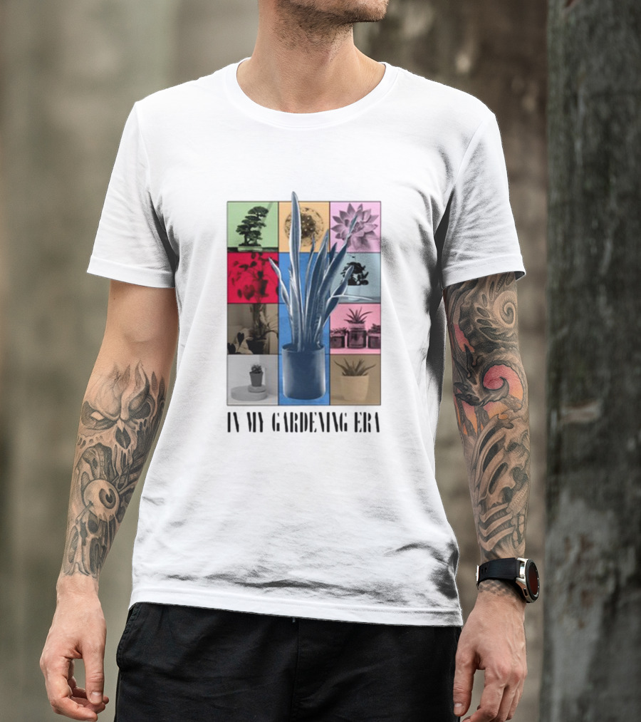 In My Gardening Era Vibrant Plant Montage T-Shirt