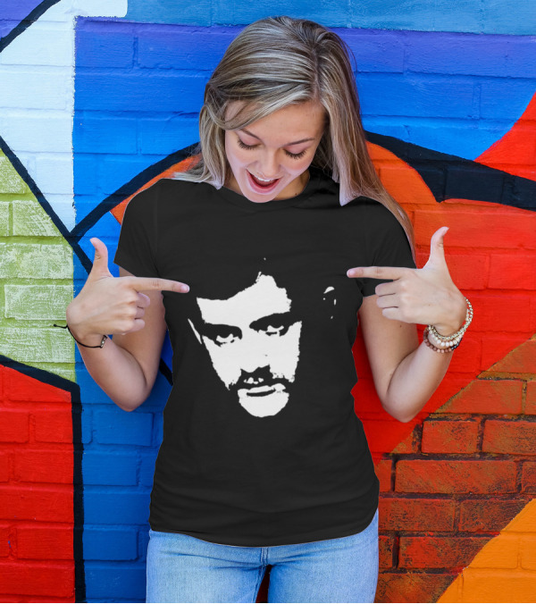 Patrick Cowley Black And White Face T-Shirt