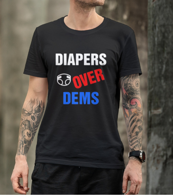 DIAPERS Icon OVER DEMS Political T-Shirt