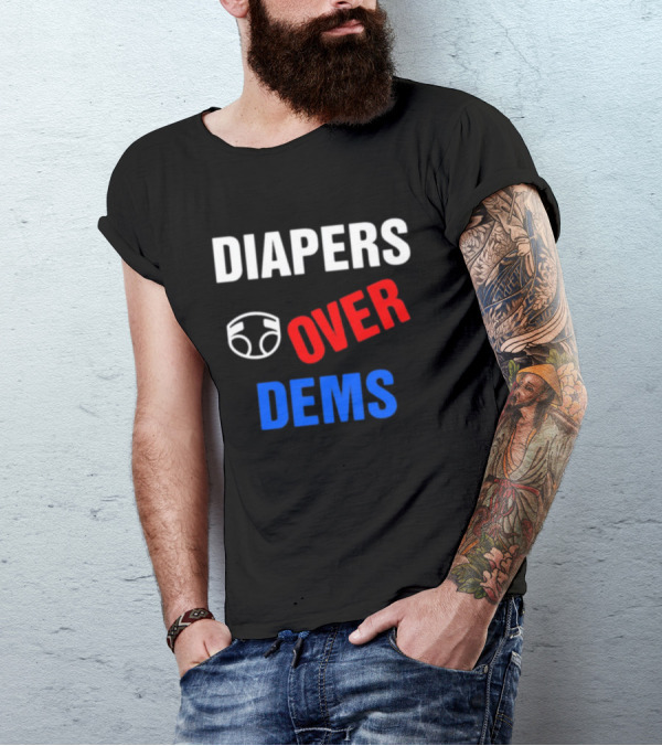 DIAPERS Icon OVER DEMS Political T-Shirt