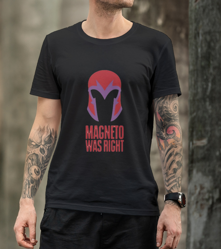 Magneto Was Right Beau Demayo Helmet T-Shirt