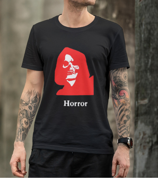 Lunchmeat Vhs Horror Reaper Marshall Julius Skull In Red Hood T-Shirt