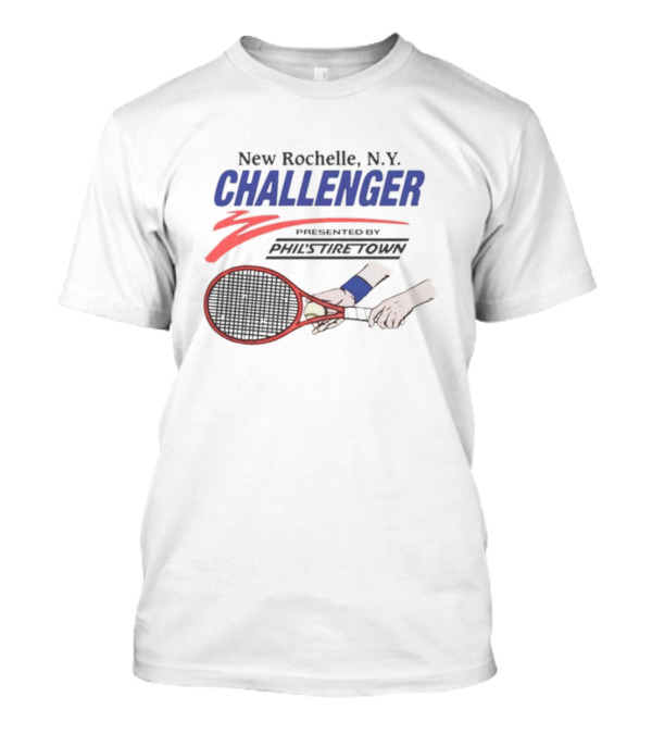 New Rochelle NY Challenger Tennis Tournament Blue Wrist Town T-Shirt