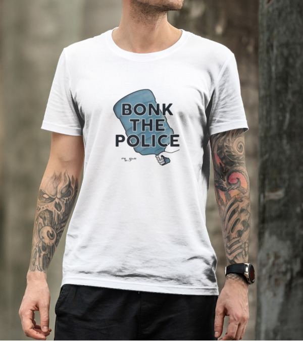Timecapsuledesign Bonk The Police Water Jug Meme T-Shirt