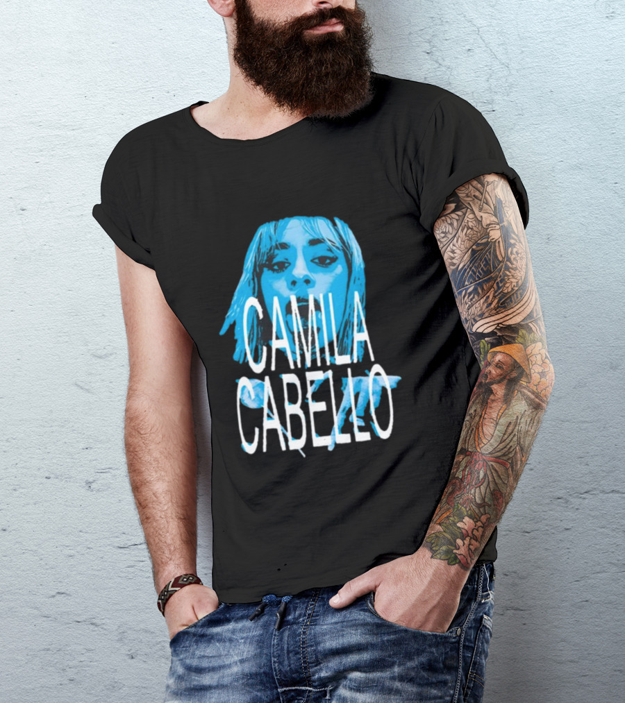 Camila Cabello Blue Portrait Portal Brazil C T-Shirt
