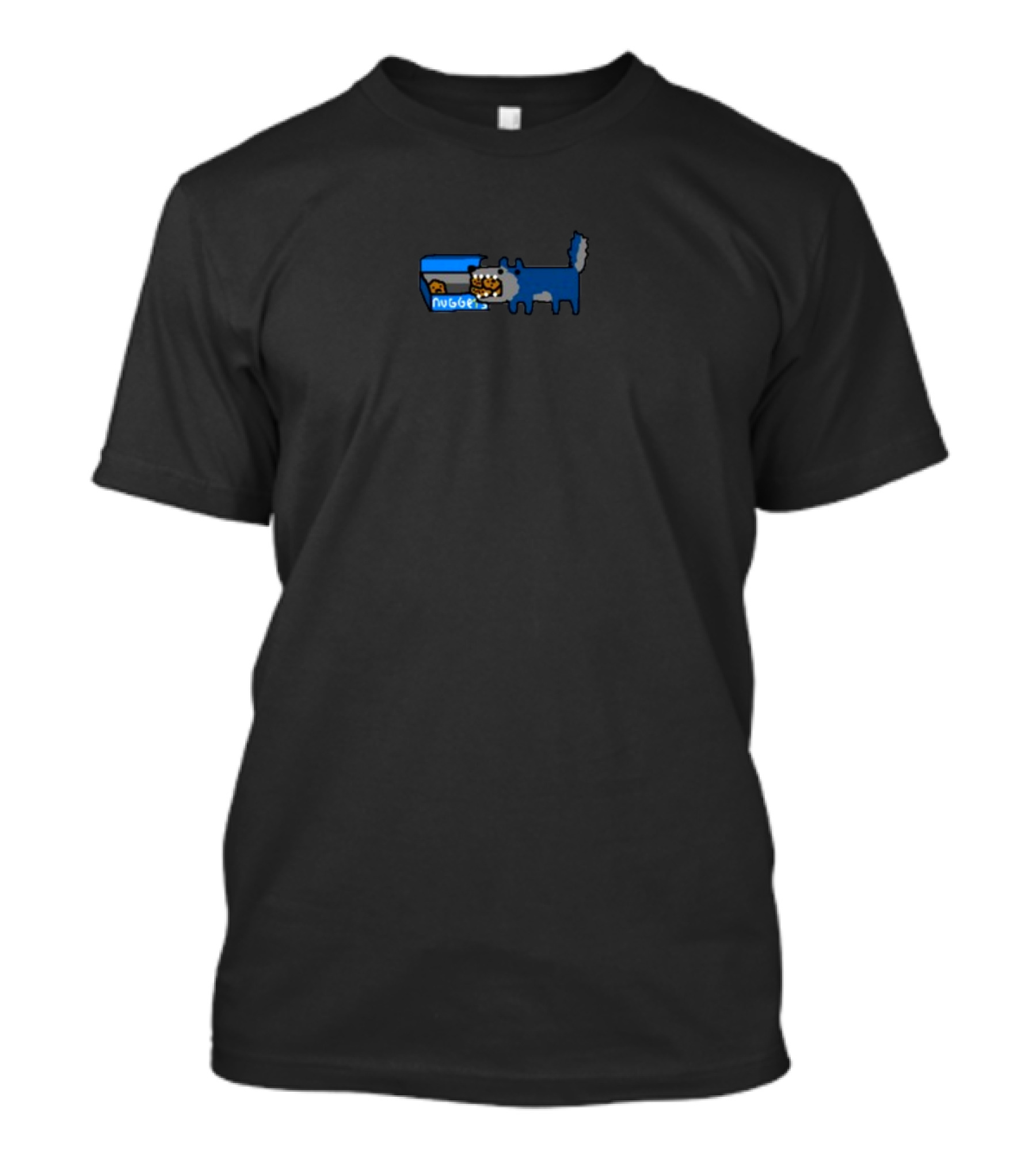 Wolves Eat Nuggets Box Blue Wolf Eating Nuggets T-Shirt