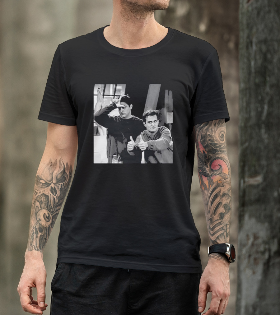 Friends Joey And Chandler Funny Gesture Scene T-Shirt