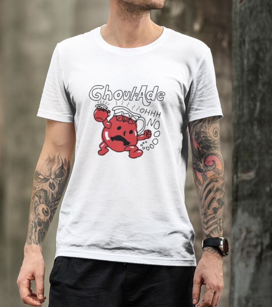 Ghoul-Ade Ohhh No Monster Juice Pitcher Panic Retro Scream T-Shirt