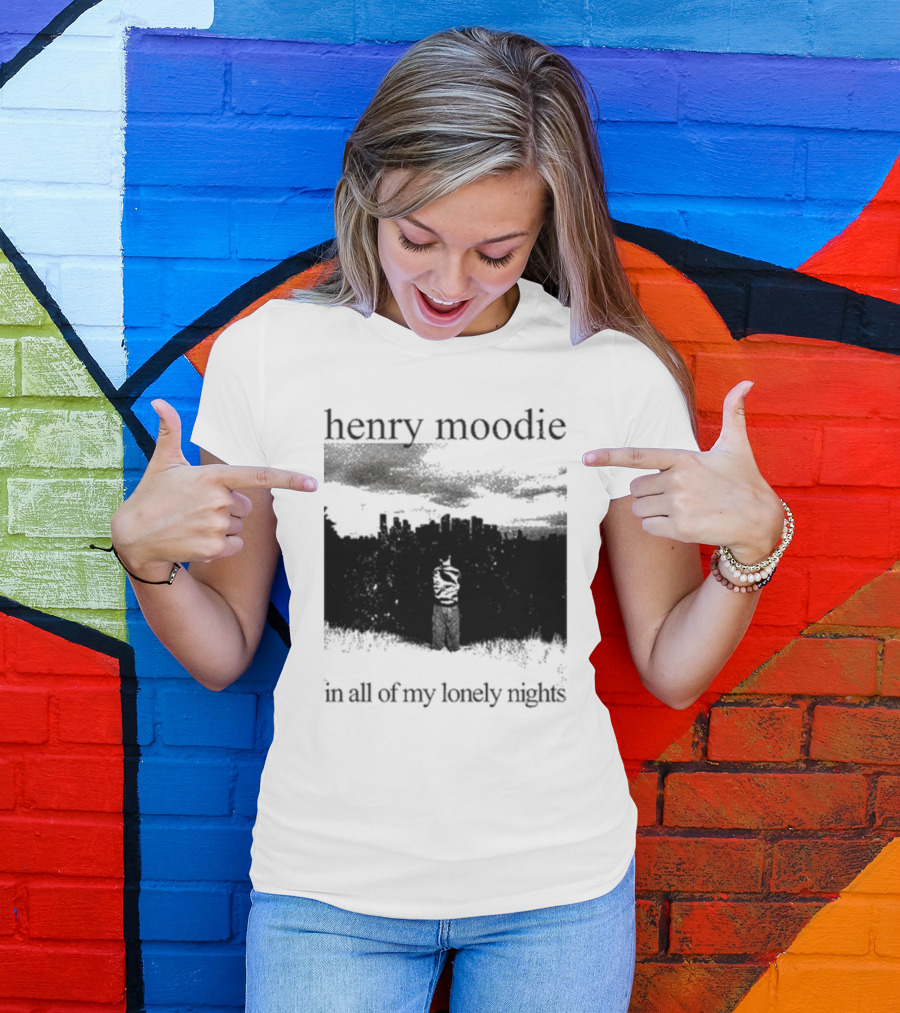 Henry Moodie In All Of My Lonely Nights Dark Skyline Scene T-Shirt
