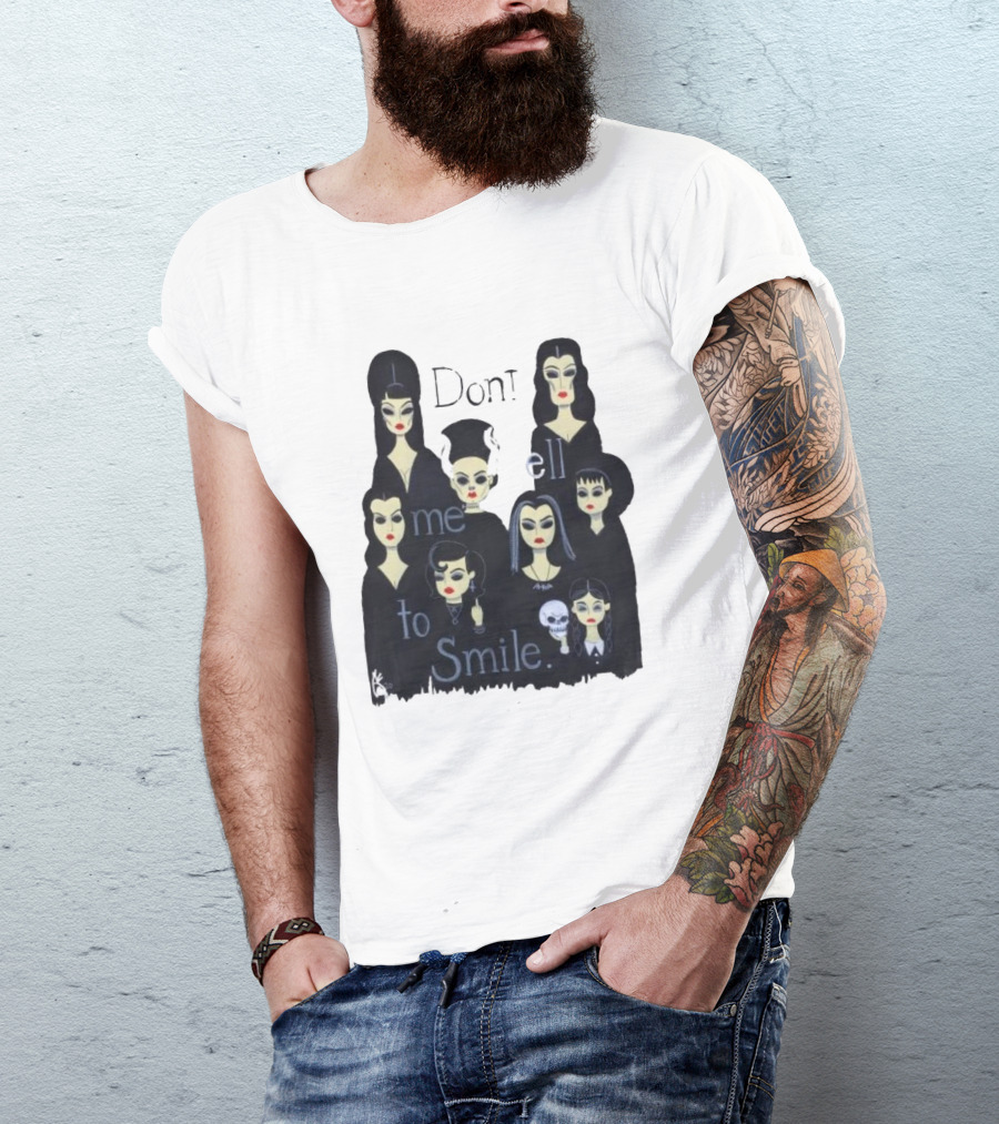 Celebrate World Goth Day El Gato Gomez’s Don’t Tell Me To Smile Group Of Gothic Women T-Shirt
