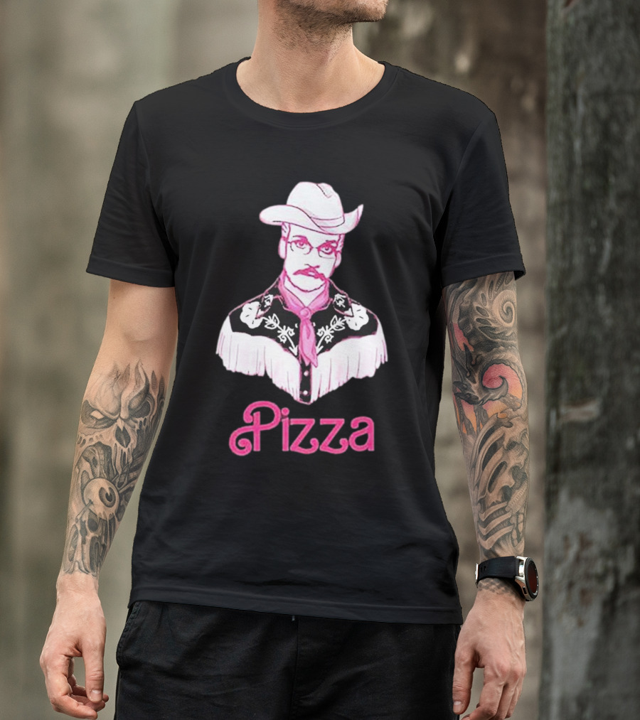 John Green He's Just Cowboy Pizza T-Shirt