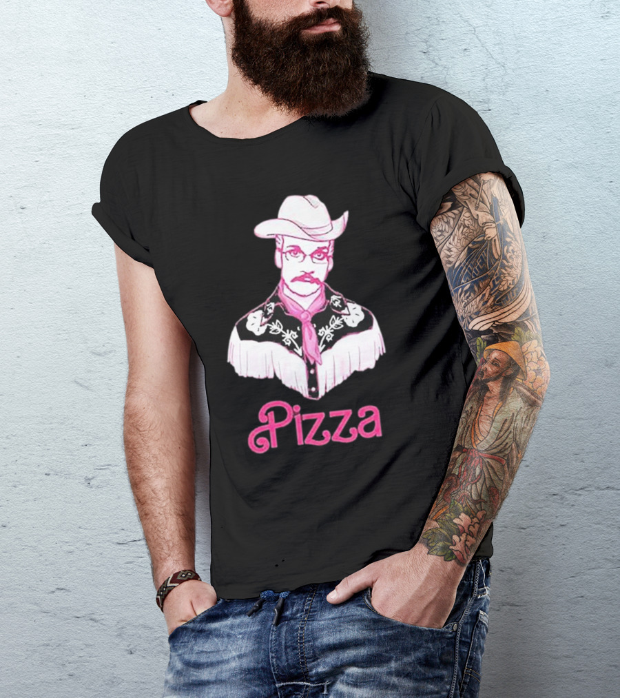 John Green He's Just Cowboy Pizza T-Shirt