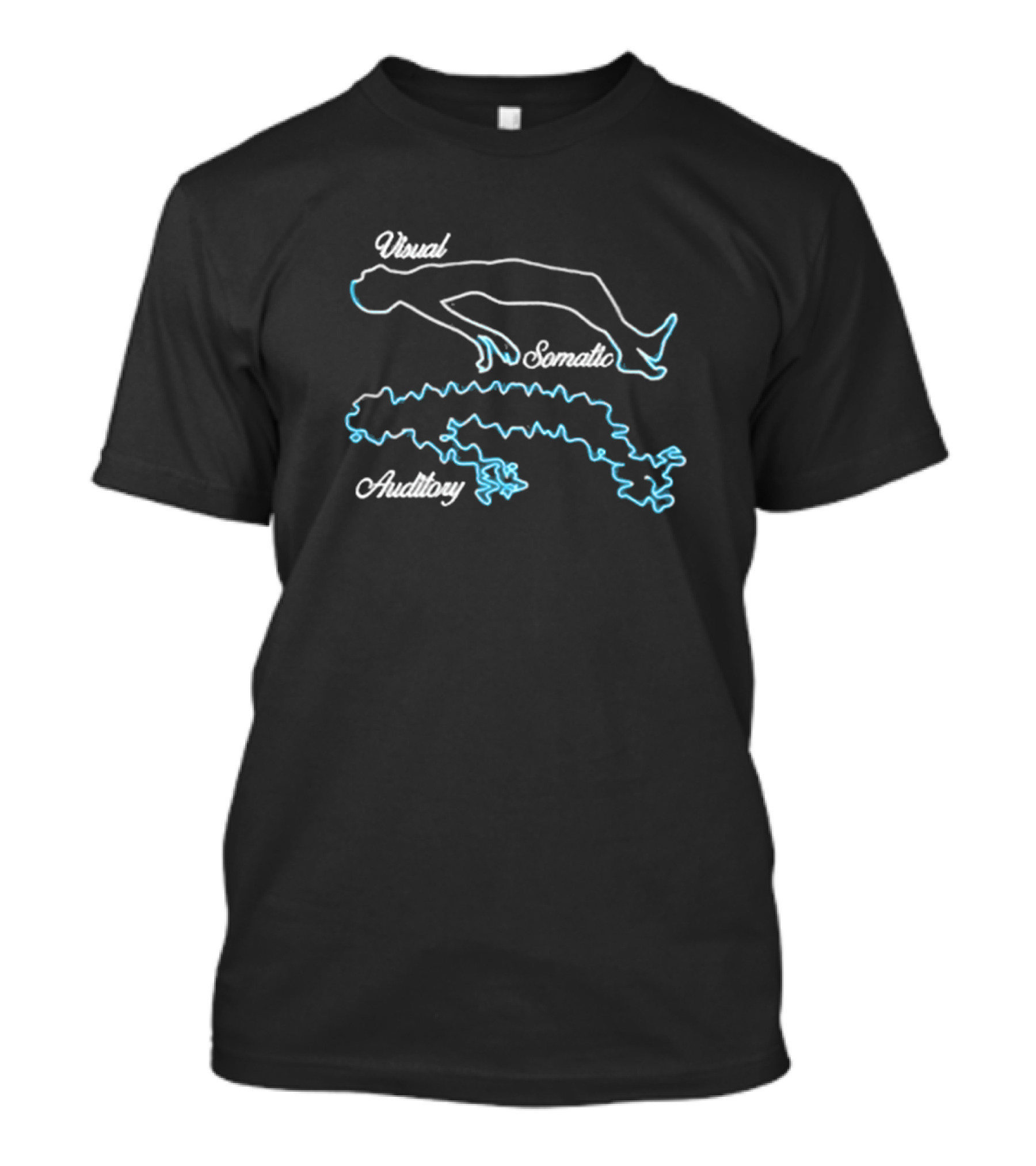 Visual Somatic Auditory Neon Outline T-Shirt