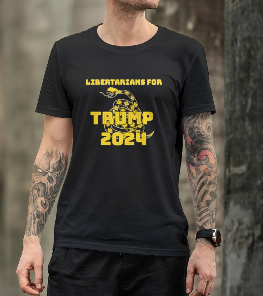 Libertarians For Trump 2024 Snake Coiled T-Shirt