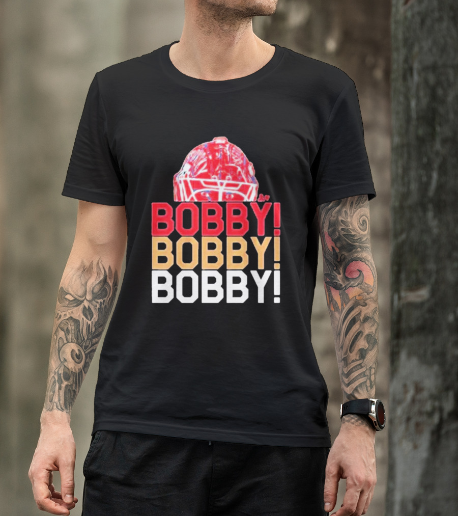 Bobby Chant Bobby Bobby Sergei Bobrovsky Hockey Helmet T-Shirt