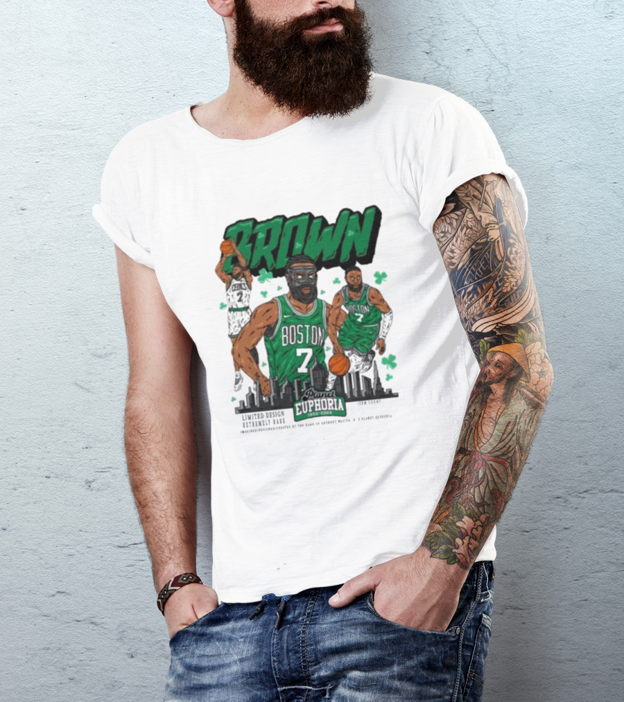 Boston Celtics Jaylen Brown Exclusive Basketball Planet Euphoria T-Shirt