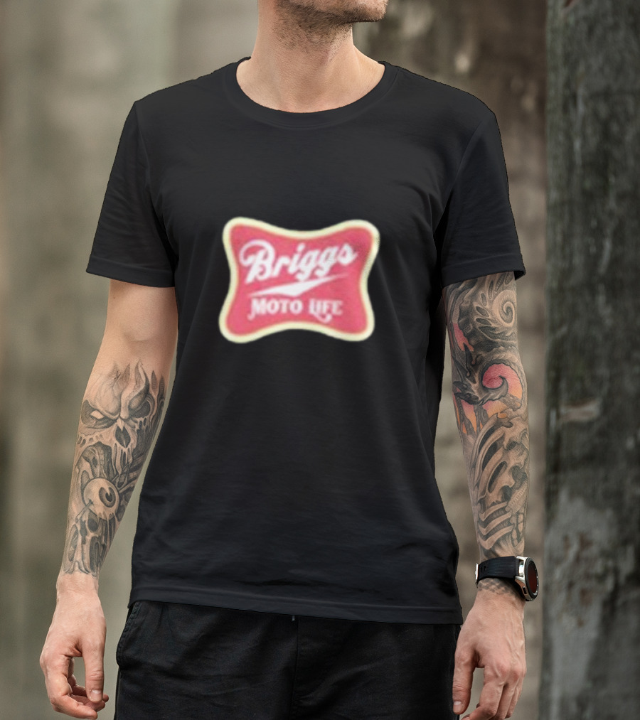 Briggs Moto Life Red Emblem T-Shirt