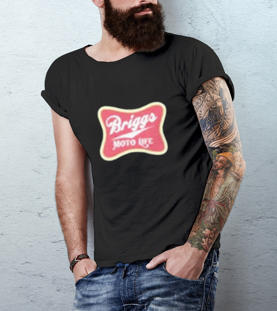 Briggs Moto Life Red Emblem T-Shirt