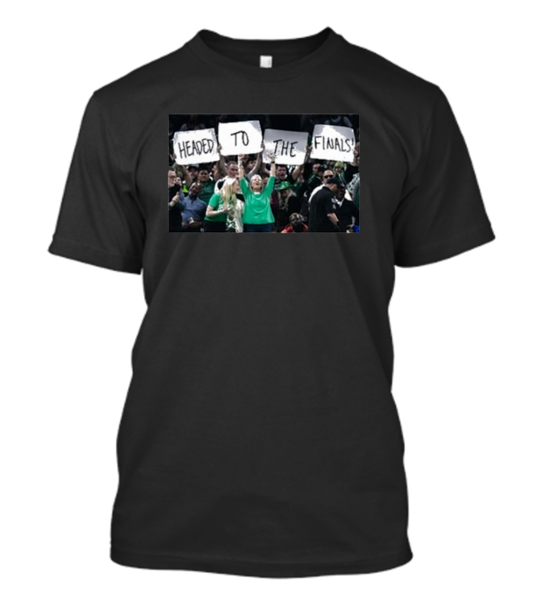 Fans Holding Headed To The Finals Signs At Game T-Shirt
